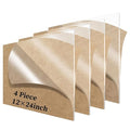 Lesnlok 4 Pack 12 x 24 Acrylic Sheet, 1/8 Clear Plexiglass Sheet 3mm Thick Use by Lesnlok