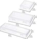 novelinks Clear Pencil Box and Small Plastic Storage Containers - Image 3