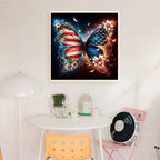 4th of July Diamond Art Kits for Adults, Full Drill Butterfly Diamond Painting - Image 6