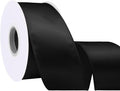 Black 2.5 Inch Continuous 25 Yards Satin Wired Ribbon Valentine's Day Ribbons by Simplegoal