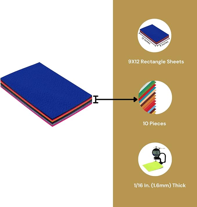 FabricLA Acrylic Felt Sheets for Crafts - Image 3
