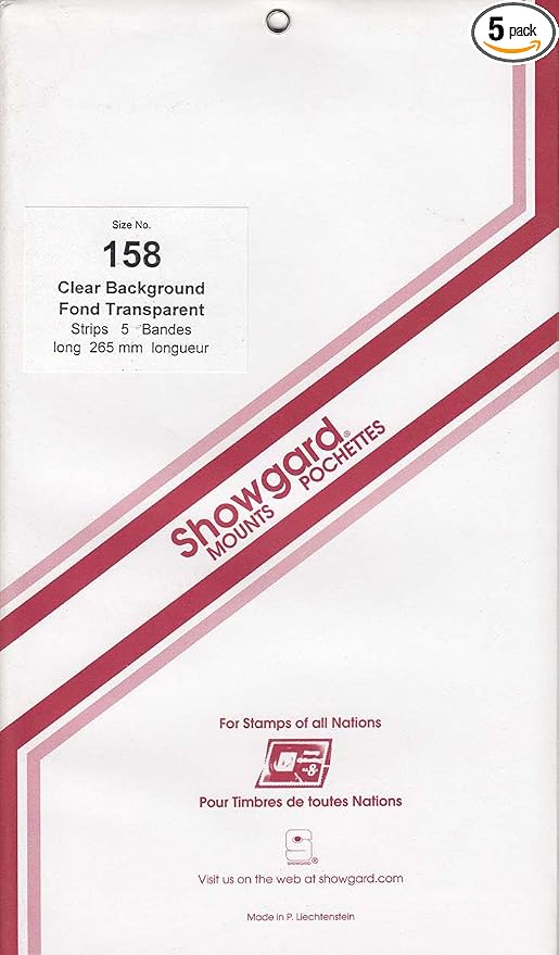 Strip Style Clear Stamp Mounts Size 158/264 by Showgard