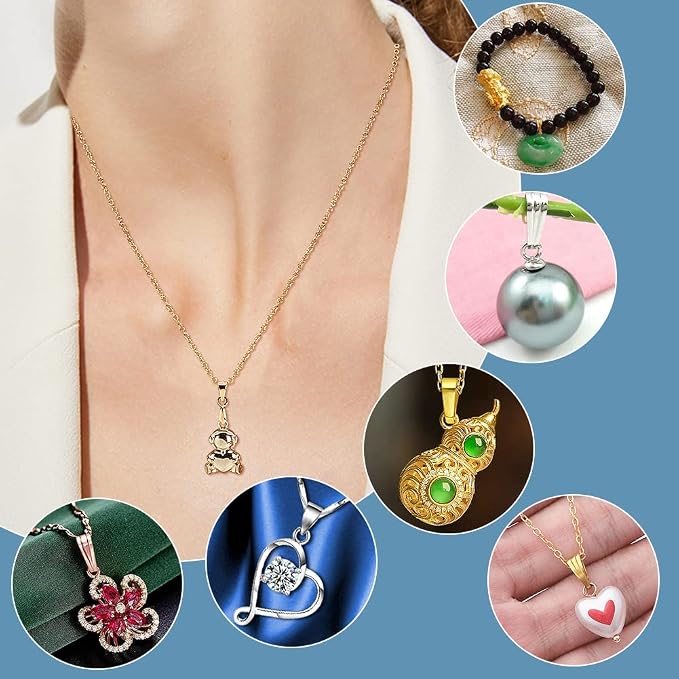 PH PandaHall Pinch Clip, 120 Pieces 6 Styles Pinch Clip Bail Clasp Dangle Charm - Image 4
