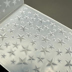 3D Plastic Embossing Folder Template Stereoscopic Stars Texture A6 Size - Image 2