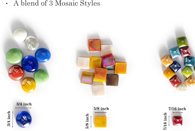 Lanyani 2.2 Pound Great Value Pack Glass Mosaic Tiles Bulk - Image 3