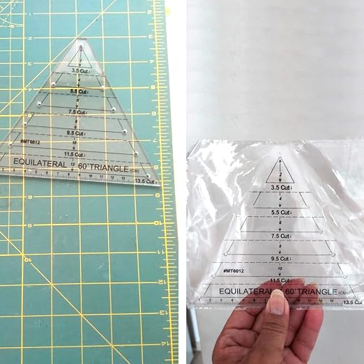 1 Pcs Transparent Quilting Templates Ruler, Triangle Shape Diamond Templates - Image 4