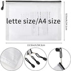 EOOUT 24pcs Mesh Zipper Pouch Bags, Plastic Zipper Bag - Image 2