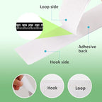 1''×41Ft White Heavy Duty Hook And Loop Tape Adhesive, No Punching Picture Wall - Image 3