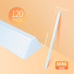 MATUFF Mini hot Glue Gun Sticks – 120 Pcs Clear hot Glue Sticks Dia 0.27” x 8” - Image 2