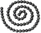 60PCS 6mm Natural Black Obsidian Gemstone Round Loose Beads Crystal Energy - Image 2