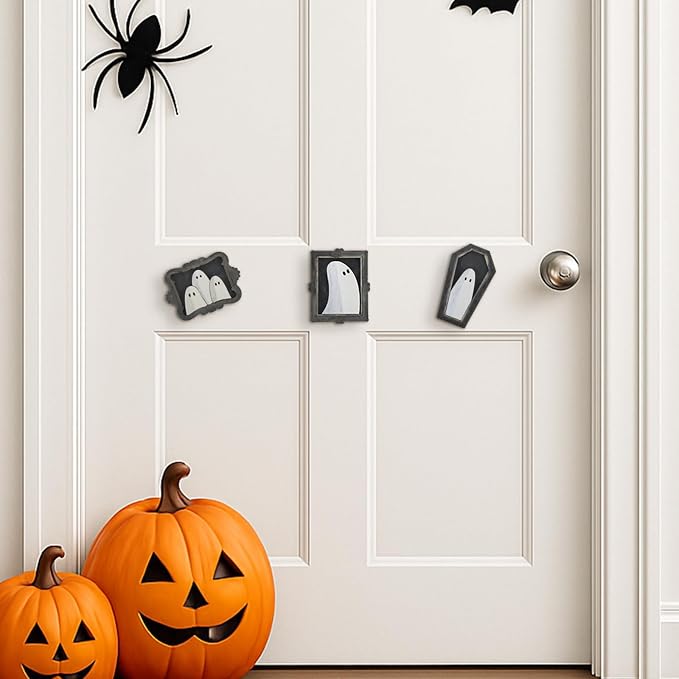 Simgoing 24 Set Wood Ghost DIY Frames Decorating Craft - Image 6