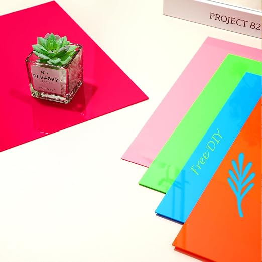 Remerry 24 Pcs 12 x 12 Inch Colored Acrylic Sheets, 12 Colors Opaque Panels - Image 3