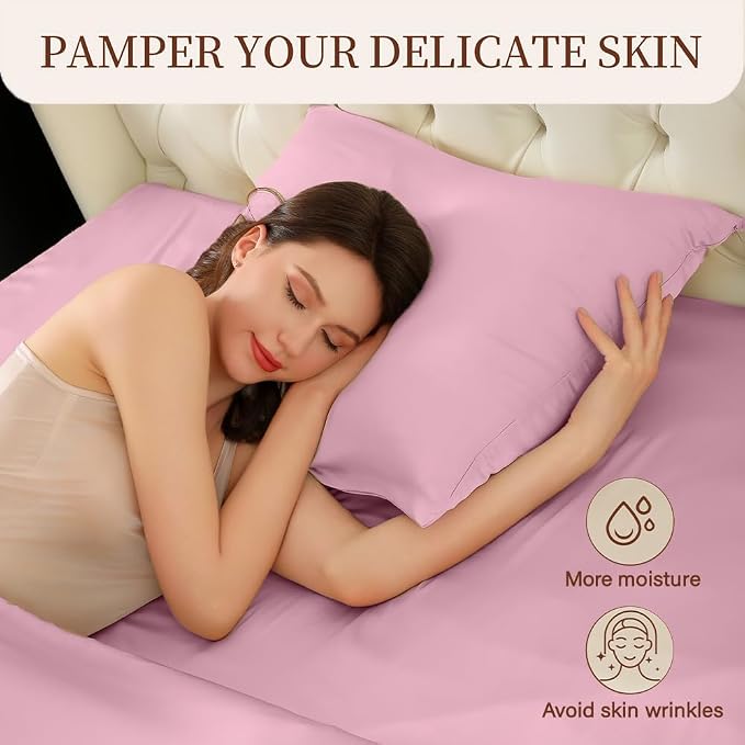 Mulberry Silk Pillowcase for Hair and Skin Queen Size 20"X 30" - Image 5