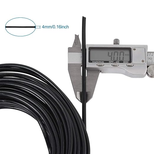 Fashewelry 52 Feet 4mm Black Aluminum Wire Bendable Metal Craft Wire - Image 5