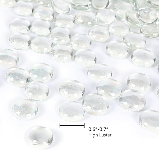 5LB Fire Glass Beads Flat Glass Marbles - Image 3