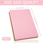Whaline 18Pcs Pastel Felt Fabric Sheets Pink Blue Assorted Soft Thick Craft - Image 2