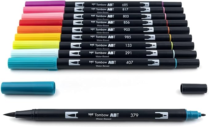 Tombow 56189 Dual Brush Pen Art Markers, Brush and Fine Tip Markers - Image 3