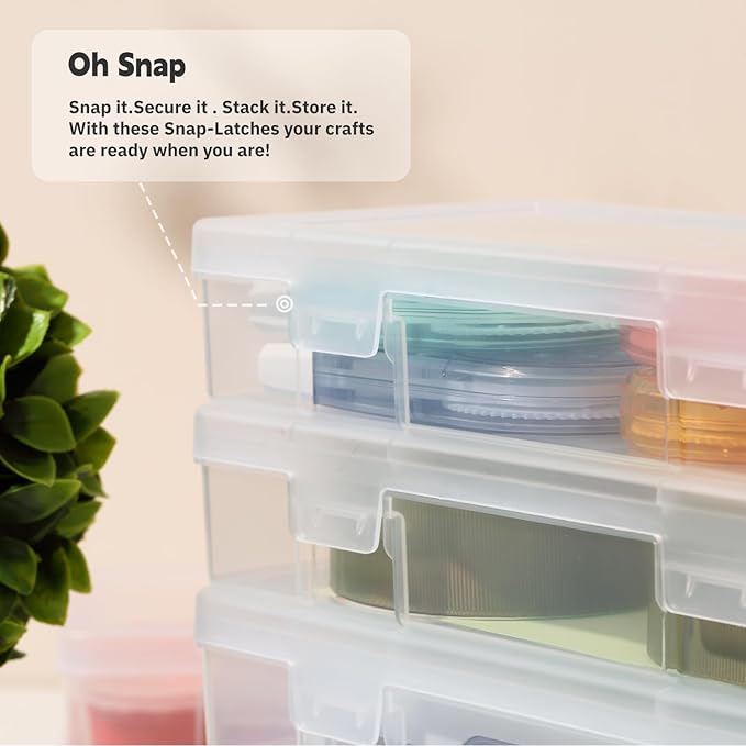 novelinks Clear Pencil Box and Small Plastic Storage Containers - Image 5