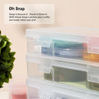 novelinks Clear Pencil Box and Small Plastic Storage Containers - Image 5