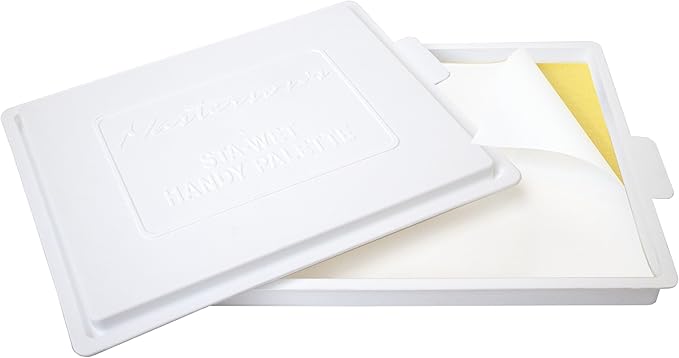 Masterson Sta-Wet Handy Palette Airtight Paint Palette Keeps Paint Fresh - Image 2