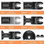 PECHAM 24PCS Universal Wood Metal Oscillating Multitool Quick Release Saw - Image 5