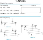 HENABLE 2PCS Large Acrylic Display Risers, Perfume Stand Organizer, Tabletop Use - Image 6