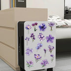 50pcs Purple Flower Transparent Stickers - Image 6