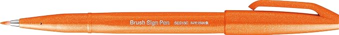 Pentel Fude Touch Sign Pen, Felt Pen Like Brush Stroke - Image 2
