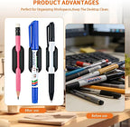 40 PCS Adhesive Pencil Holders for Desk, Silicone Pencil Holder - Image 4