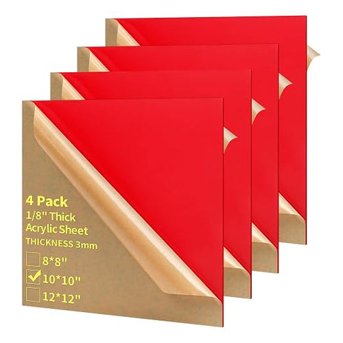 1/8 Thick 10 x 10 inch Acrylic Sheets by gdhwcxl