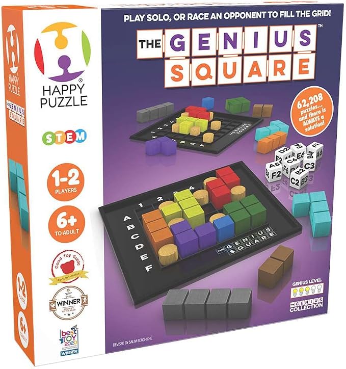 The Genius Square from The Happy Puzzle Company – Game of The Year Award Winner - Image 2