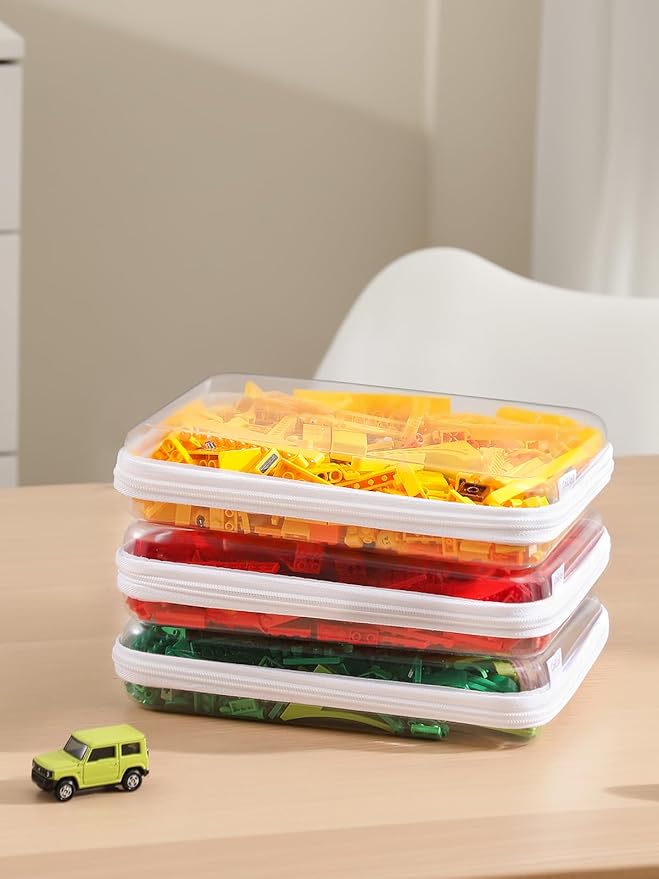CoiiJoii 6PCS A4-Size Clear Hard Shell Zippered Case, Diaper Bag Organizing - Image 7