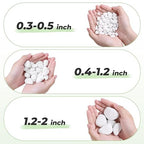 SIDONG 20 LB White River Rocks, 0.4-1.2 Inches Matte Pebbles - Image 7