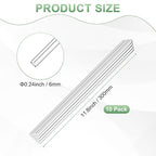 M METERXITY 10-Pack Acrylic Round Rods, 11.81 x 0.24 Inch/ 300 x 6 mm Clear - Image 3