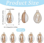 SUNNYCLUE 1 Box 20Pcs Seashell Charms Shell Charms Sea Shells Sea Shell Charms - Image 2