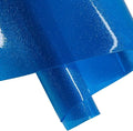 ONEART | Blue Transparent Glitter Vinyl Roll, 0.7 mm Solid Clear PVC Jelly by ONEART