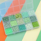 15 Color Glass Seed Tube Bugle Beads Bracelet Jewelry Making Kit, small - Image 3