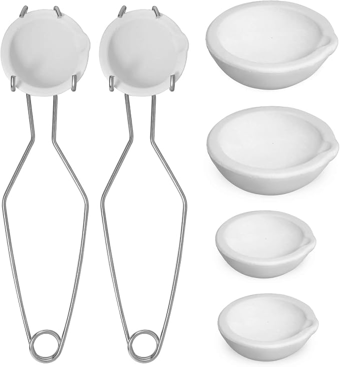 Novellaire 8 Pcs Crucibles Kit for Melting Metal Like Gold and Silver | 4 by Novellaire