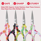 2PCS Sewing Embroidery Scissors, 3.6 Inches Sharp Stainless Steel Crochet - Image 8