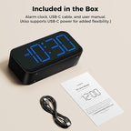 Acedeck Battery Operated Digital Clock: Cordless Small Alarm Clock - Image 9