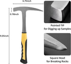 25 PCS Geology Rock Pick Equipment Kit, 28 oz. Rock Pick Hammer - Image 2