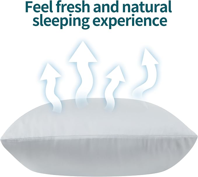 1 Pack Body Size Bamboo Viscose Zippered Pillow Case, 400 Thread Count Cooling - Image 7