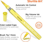 Shuttle Art Automatic Ink Control Acrylic Paint Markers, 24 Metallic Colors - Image 4