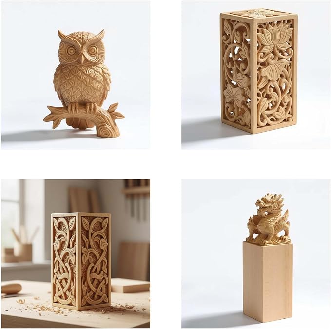 4 Pack Basswood Carving Blocks, DIY Crafts - Image 4
