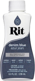 Rit All-Purpose Liquid Dye, Denim Blue by ChaChaCharm
