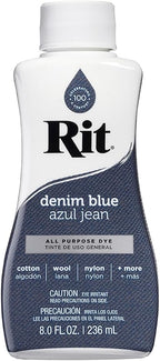 Rit All-Purpose Liquid Dye, Denim Blue by ChaChaCharm