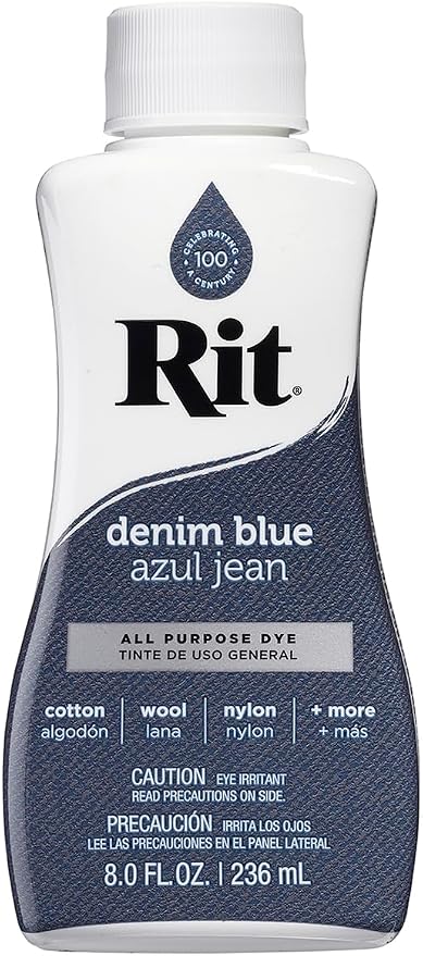 Rit All-Purpose Liquid Dye, Denim Blue by ChaChaCharm