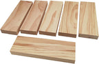 6PCS Rectangle Wood Boards Unfinished Wood Blocks - Image 4
