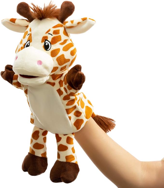 HollyHOME Animal Puppets Giraffe Hand Puppets Toys Sika Zoo Animal Puppets 14 - Image 2
