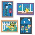 S&S Worldwide Unfinished Garden Sand Art Boards 5” x 7” – Peel & Stick Adhesive by SSWorldwide